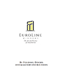 Euroline Bifold Door Installation Instructions