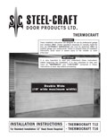 Steelcraft - Double Wide Garage Door Installation Instructions