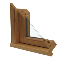 Solid Wood Window