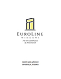 Euroline Window Installation Manual